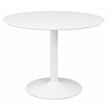 Lowry White 5-Piece Round Dining Table Set