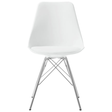 Lowry White 5-Piece Round Dining Table Set