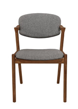 Malone Dining Side Chairs Grey And Dark Walnut (Set Of 2)