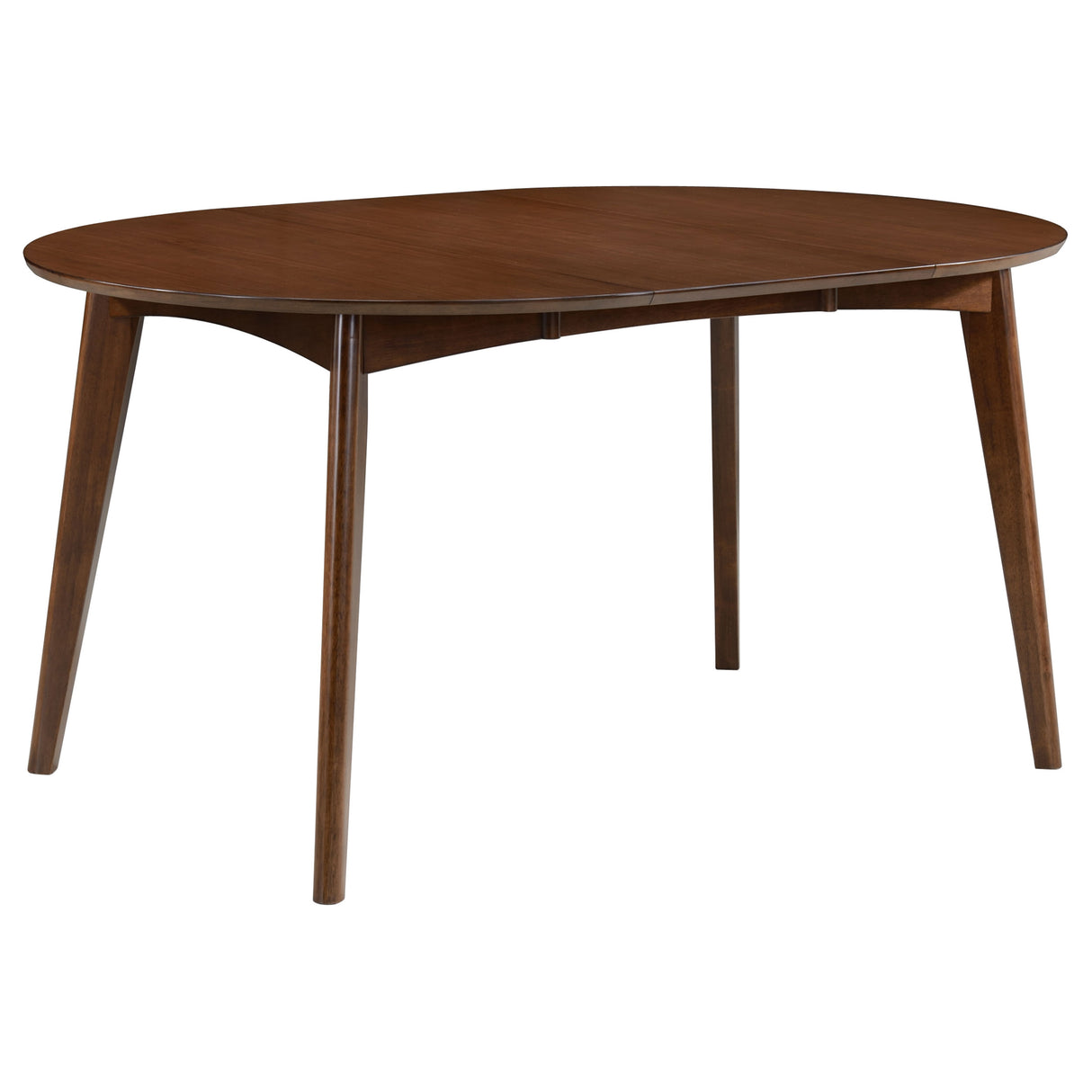 Jedda Dark Walnut 5-Piece Oval Dining Table Set