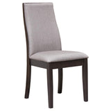 Spring Creek Upholstered Side Chairs Taupe (Set Of 2)
