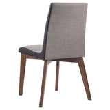 Redbridge Upholstered Side Chairs Grey And Natural Walnut (Set Of 2)