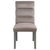Carla Velvet Upholstered Dining Side Chair Ash (Set of 2)