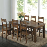 Coleman Rustic Golden Brown 7-Piece Rectangular Dining Set