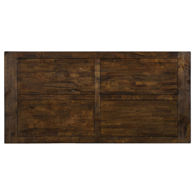 Coleman Rustic Golden Brown 9-Piece Rectangular Dining Set