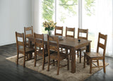 Coleman Rustic Golden Brown 7-Piece Rectangular Dining Set