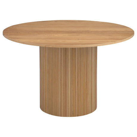 Bradbury Natural Round 48-Inch Wood Top Dining Table