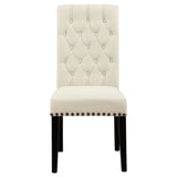 Parkins Rustic Espresso / Beige 5-Piece Rectangular Dining Table Set