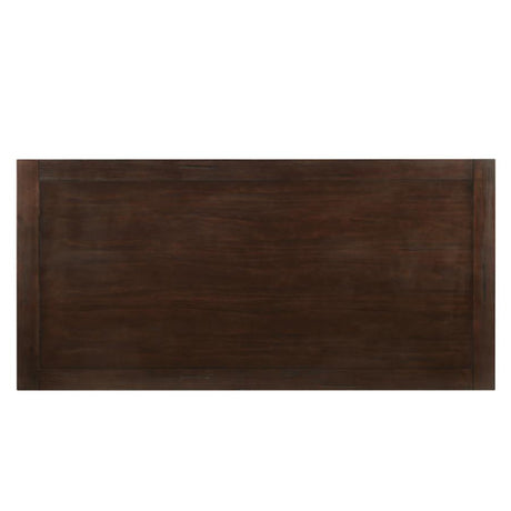 Parkins Rustic Espresso / Beige 5-Piece Rectangular Dining Table Set