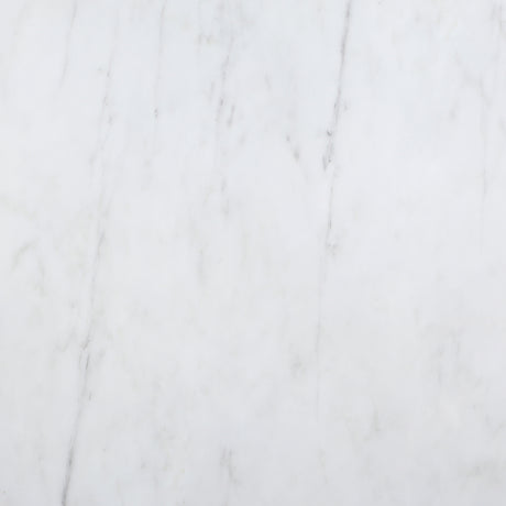 Ambrose White Marble Round 50-Inch Top Dining Table Brushed Gold