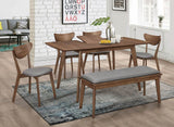 Alfredo Natural Walnut Dining Room Set