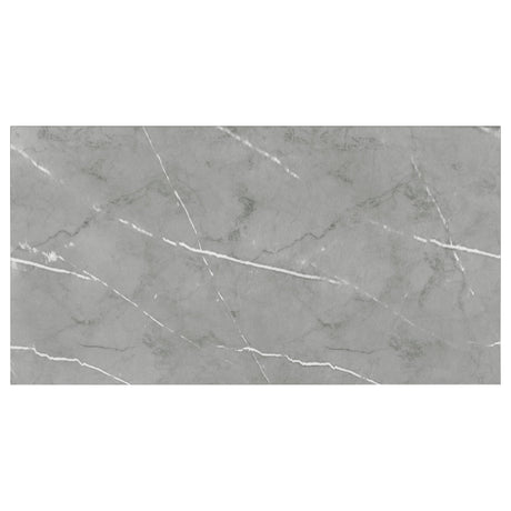Sterling Grey Faux Marble 72-Inch Rectangular Dining Table