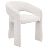 Eudora Boucle Upholstered Dining Side Chair Cream