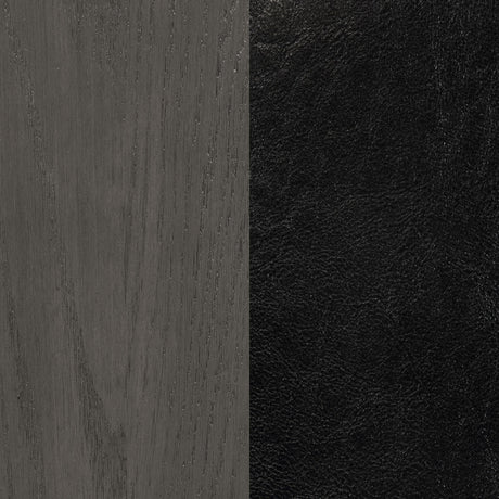 Lavon Medium Grey 5-Piece Oval Extension Leaf Dining Set