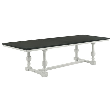 Aventine Vintage Charcoal 112-Inch Extension Dining Table