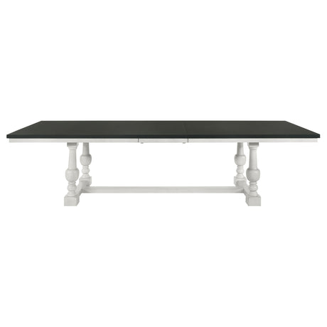 Aventine Vintage Charcoal 112-Inch Extension Dining Table