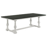 Aventine Vintage Charcoal 112-Inch Extension Dining Table