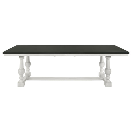 Aventine Vintage Charcoal 112-Inch Extension Dining Table
