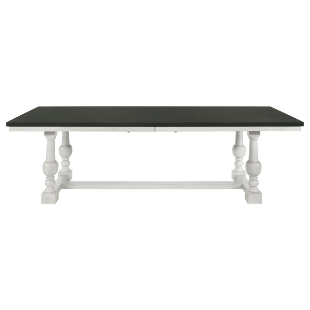 Aventine Vintage Charcoal 112-Inch Extension Dining Table