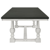 Aventine Vintage Charcoal 112-Inch Extension Dining Table