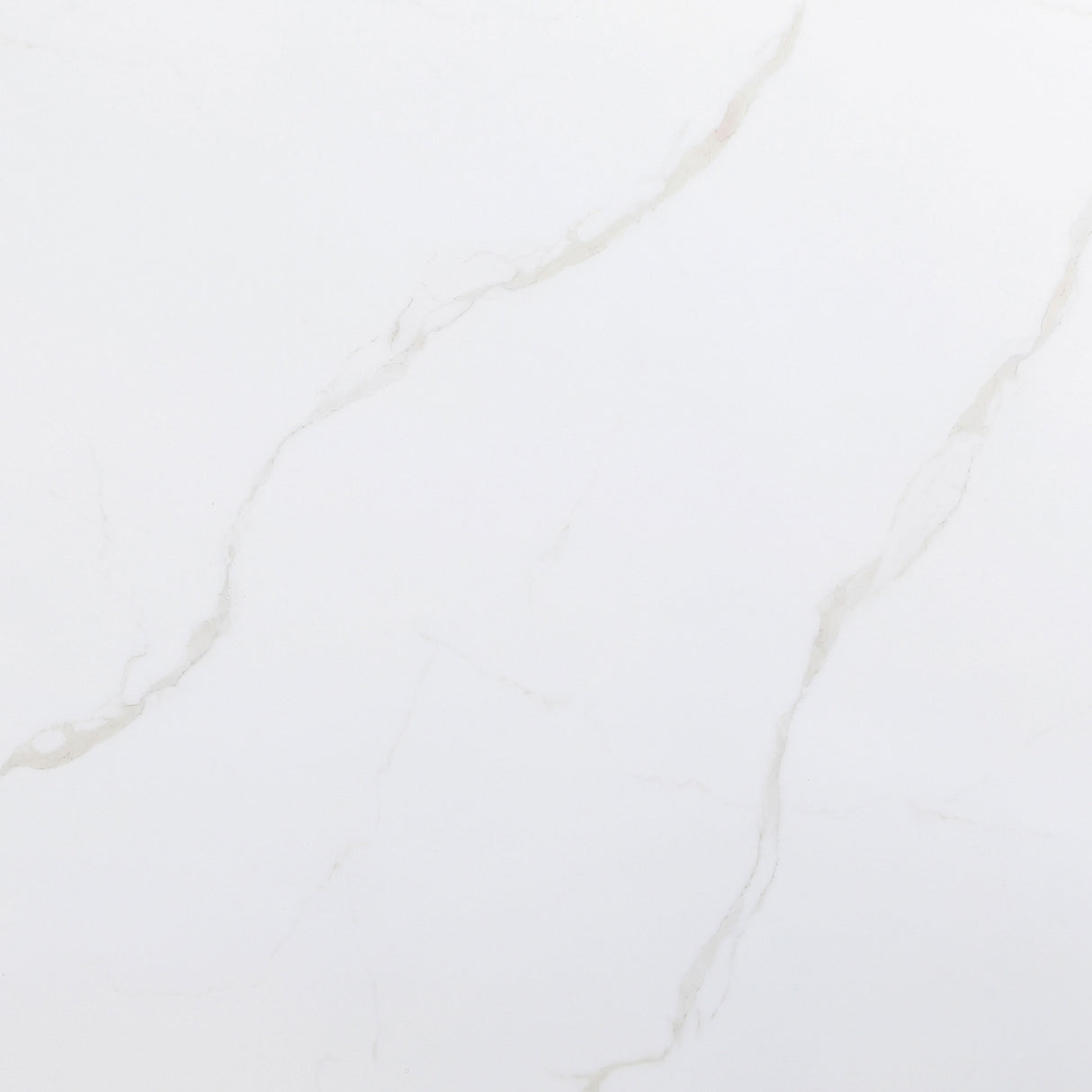 Tevlin White Marble Rectangular 79-Inch Top Dining Table