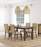 Matisse Light Brown 5-Piece Rectangular Dining Table Set
