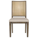 Matisse Woven Rattan Back Dining Side Chair Brown (Set of 2)