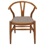 Dinah Wood Wishbone Dining Side Chair Walnut (Set of 2)