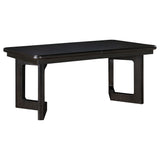 Hathaway Acacia Brown 84-Inch Extension Leaf Dining Table