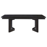 Hathaway Acacia Brown 84-Inch Extension Leaf Dining Table