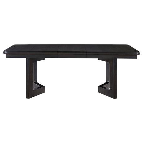 Hathaway Acacia Brown 84-Inch Extension Leaf Dining Table