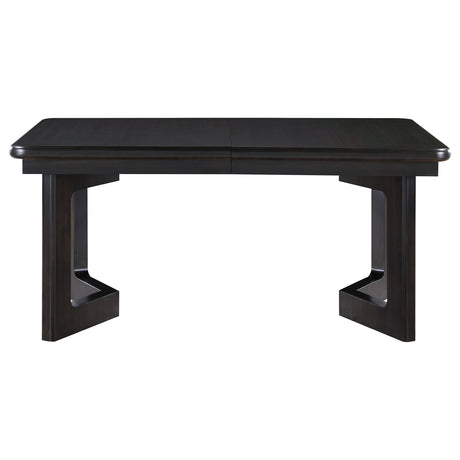 Hathaway Acacia Brown 84-Inch Extension Leaf Dining Table