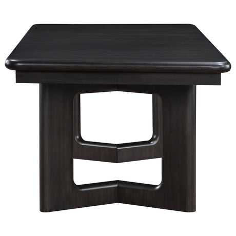 Hathaway Acacia Brown 84-Inch Extension Leaf Dining Table