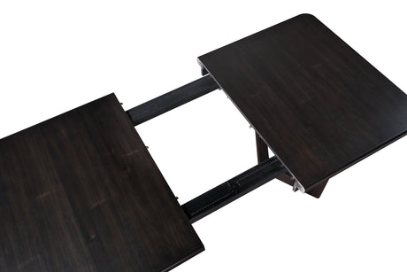 Hathaway Acacia Brown 84-Inch Extension Leaf Dining Table