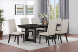 Hathaway Acacia Brown 84-Inch Extension Leaf Dining Table