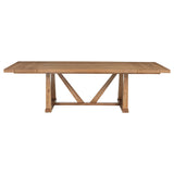 Middleton 106-inch Extension Leaf Dining Table Natural Brown