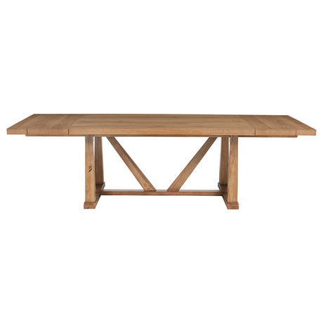 Middleton 106-inch Extension Leaf Dining Table Natural Brown
