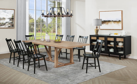 Middleton 106-inch Extension Leaf Dining Table Natural Brown