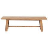 Middleton 60-inch Wood Backless Dining Bench Natural Brown