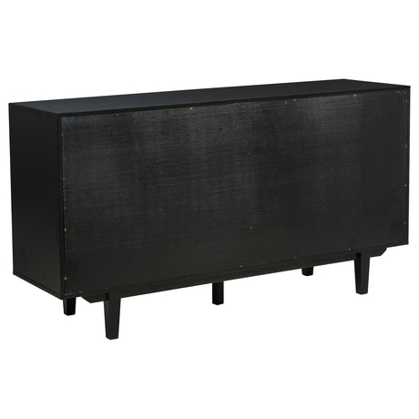 Middleton 4-door Sideboard Server with Dual Drawers Black
