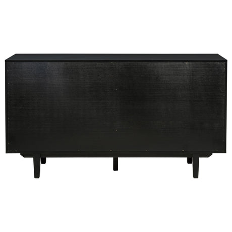 Middleton 4-door Sideboard Server with Dual Drawers Black