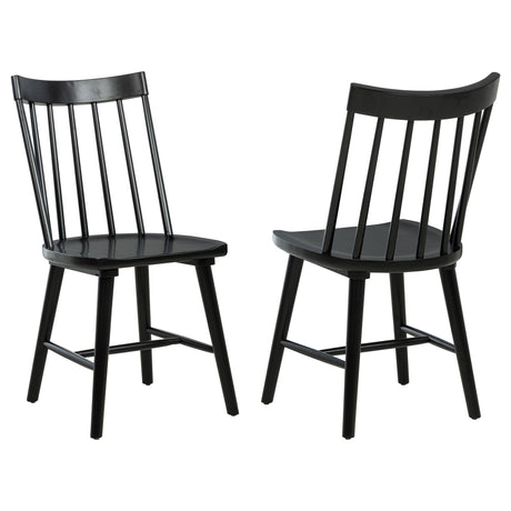 Middleton Solid Wood Dining Side Chair Black (Set of 2)