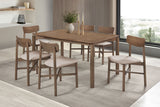 Parkridge Natural Walnut 7-Piece 59-Inch Wood Dining Set