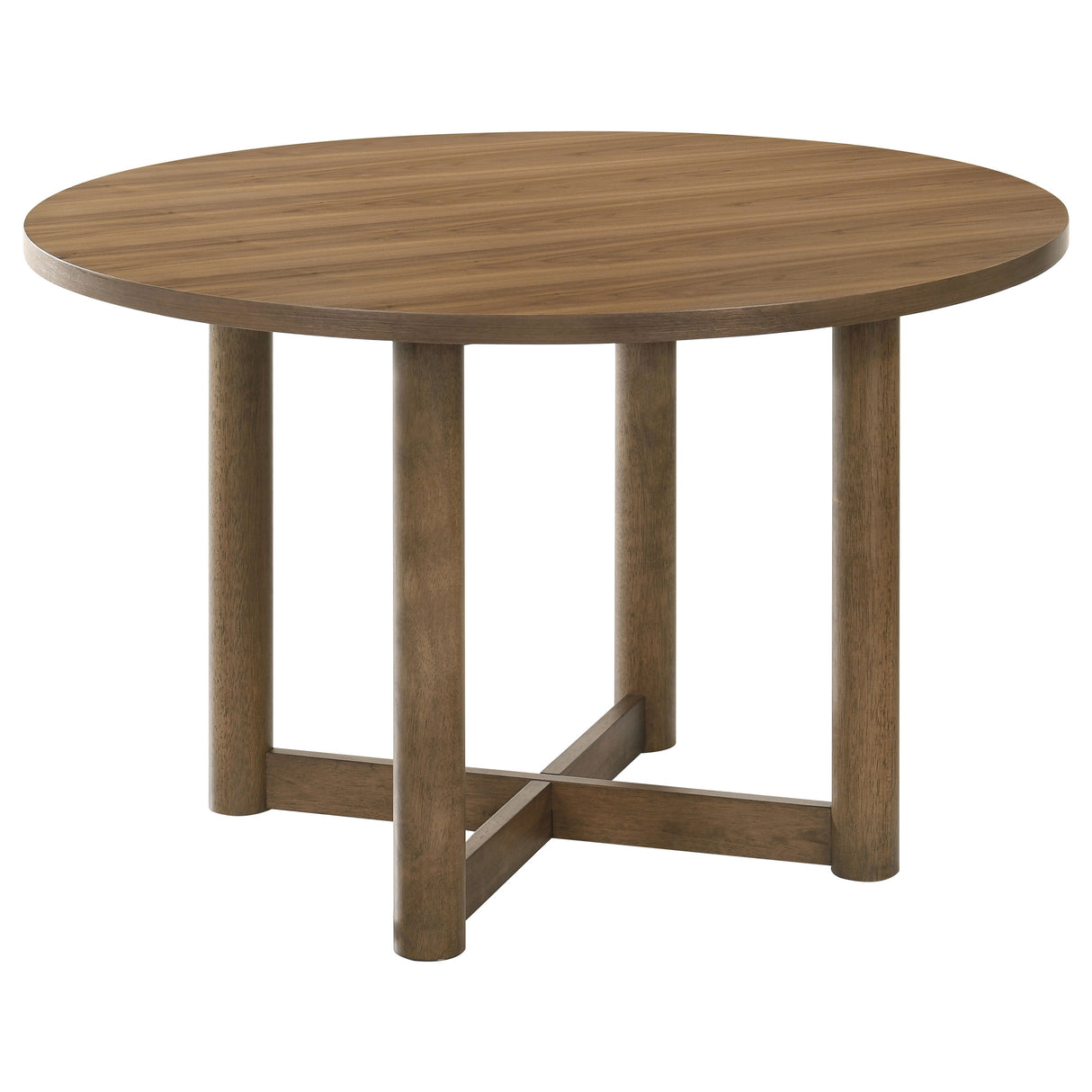 Biltmore Walnut 46-Inch Round Wood Dining Table