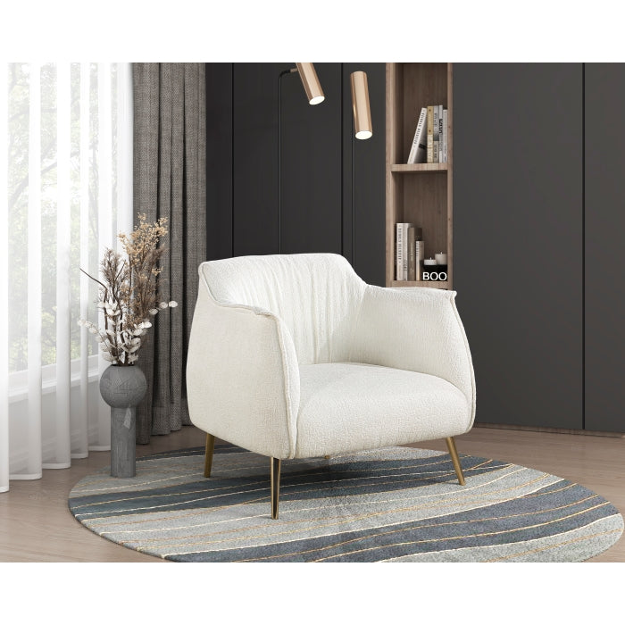 Rachael White Accent Chair