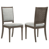 Onslow Dark Brown Upholstered Dining Side Chair (Set Of 2)