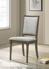 Onslow Dark Brown Upholstered Dining Side Chair (Set Of 2)