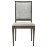 Onslow Dark Brown Upholstered Dining Side Chair (Set Of 2)