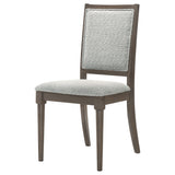 Onslow Dark Brown Upholstered Dining Side Chair (Set Of 2)