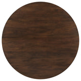 Everton Dark Walnut Round 53-Inch Wood Dining Table